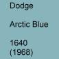 Preview: Dodge, Arctic Blue, 1640 (1968).